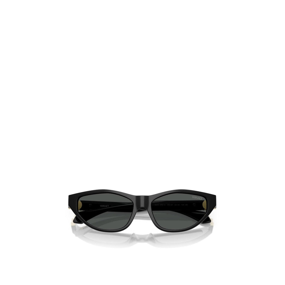 Versace — Lunettes de soleil œil-de-chat en acétate noir femme — vue 2
