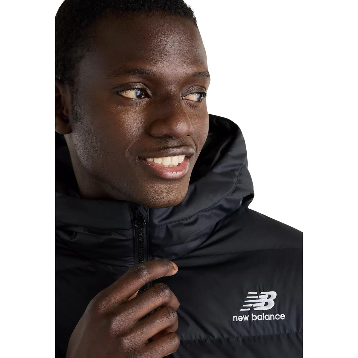 New Balance — Veste réf. MJ62G17OBK col montant manches longues noir homme — vue 5