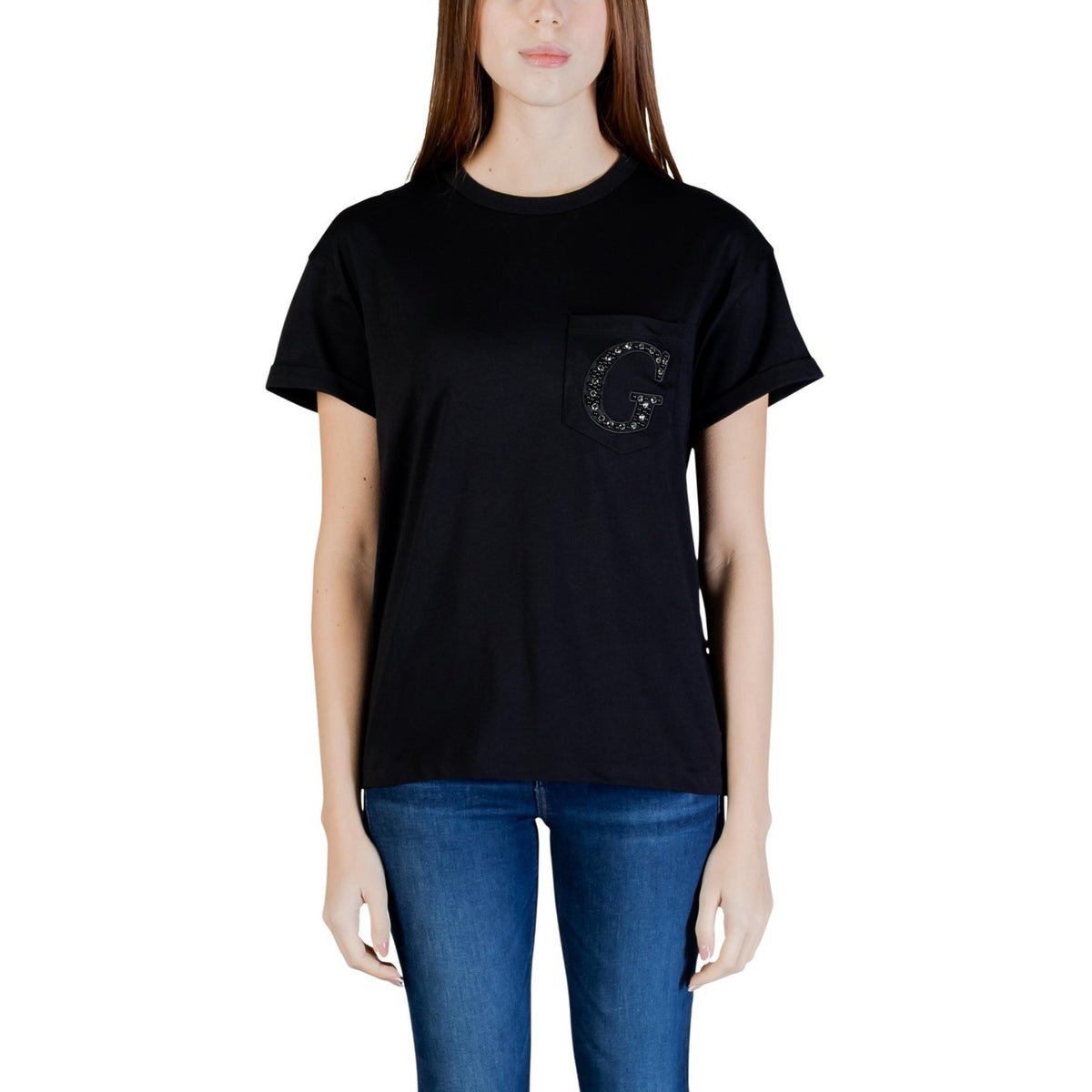 Guess — T-shirt W6gi17 K3037 femme - coloris noir