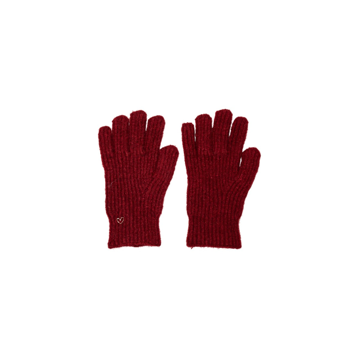 Pieces — Gants 17159999 rouge femme — vue 4