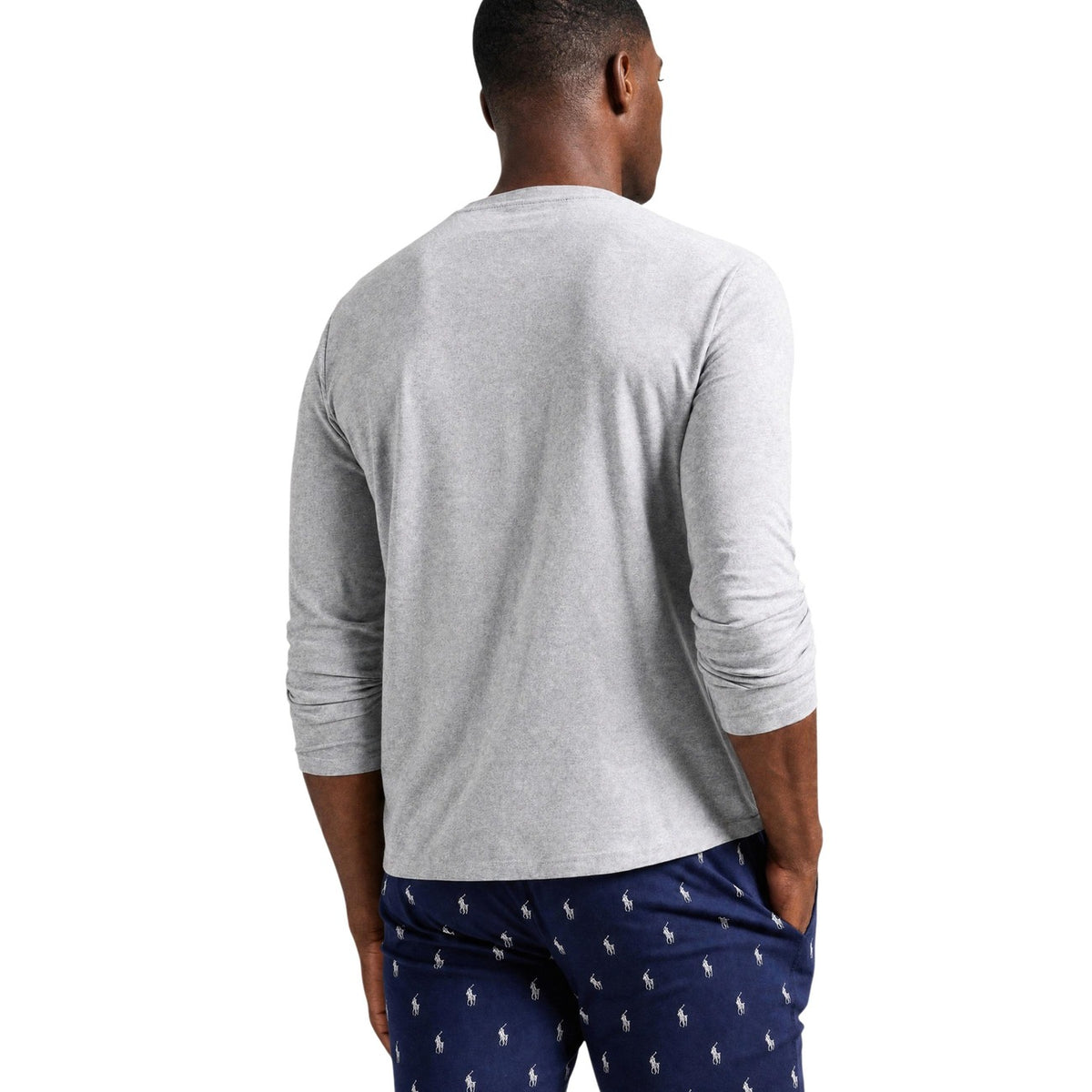 Polo Ralph Lauren — Haut homewear gris manches longues homme — vue 5