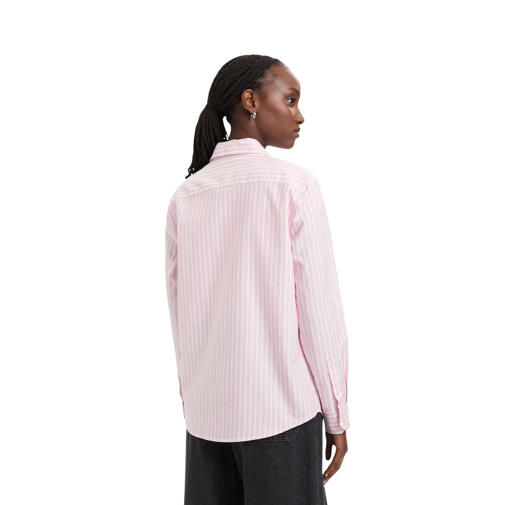 Tommy Jeans — Gestreept roze overhemd voor dames — afbeelding 3