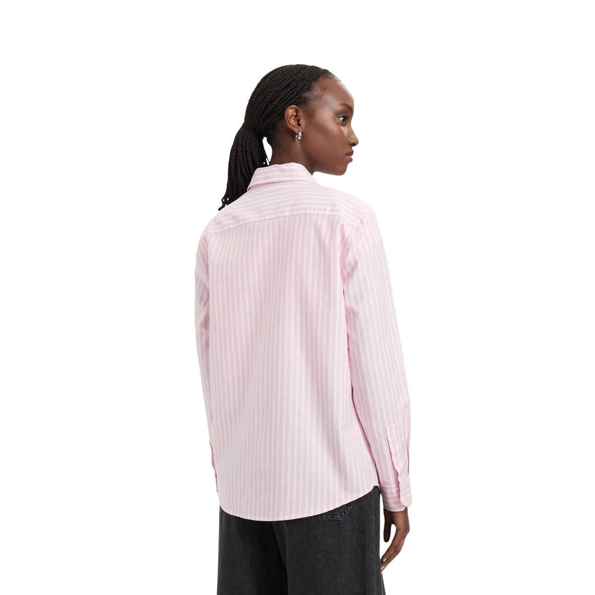 Tommy Jeans — Gestreept roze overhemd voor dames — afbeelding 3