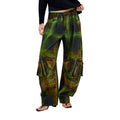 Desigual — Groene broek met ruitjes voor dames