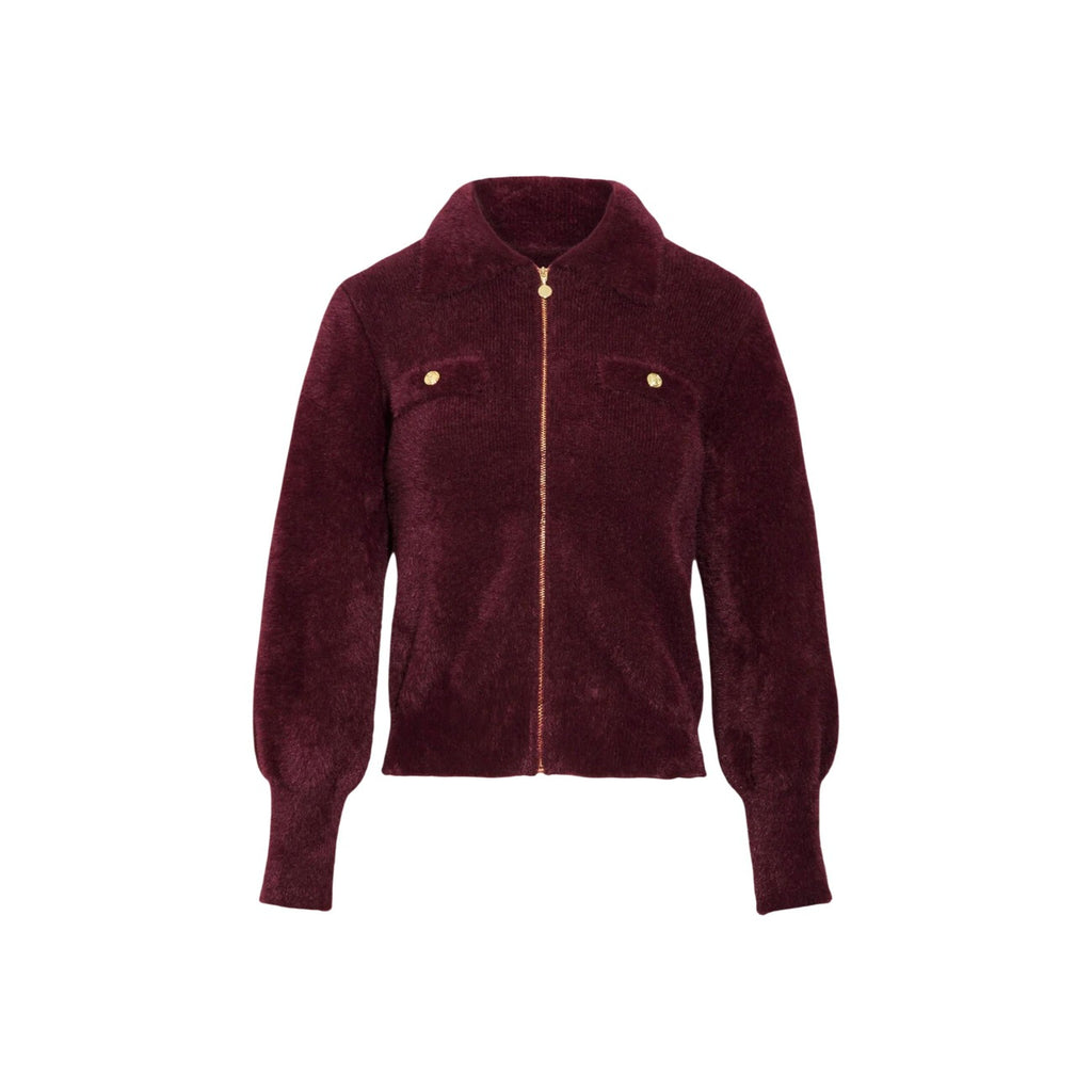 Morgan — Pull bordeaux femme — vue 3