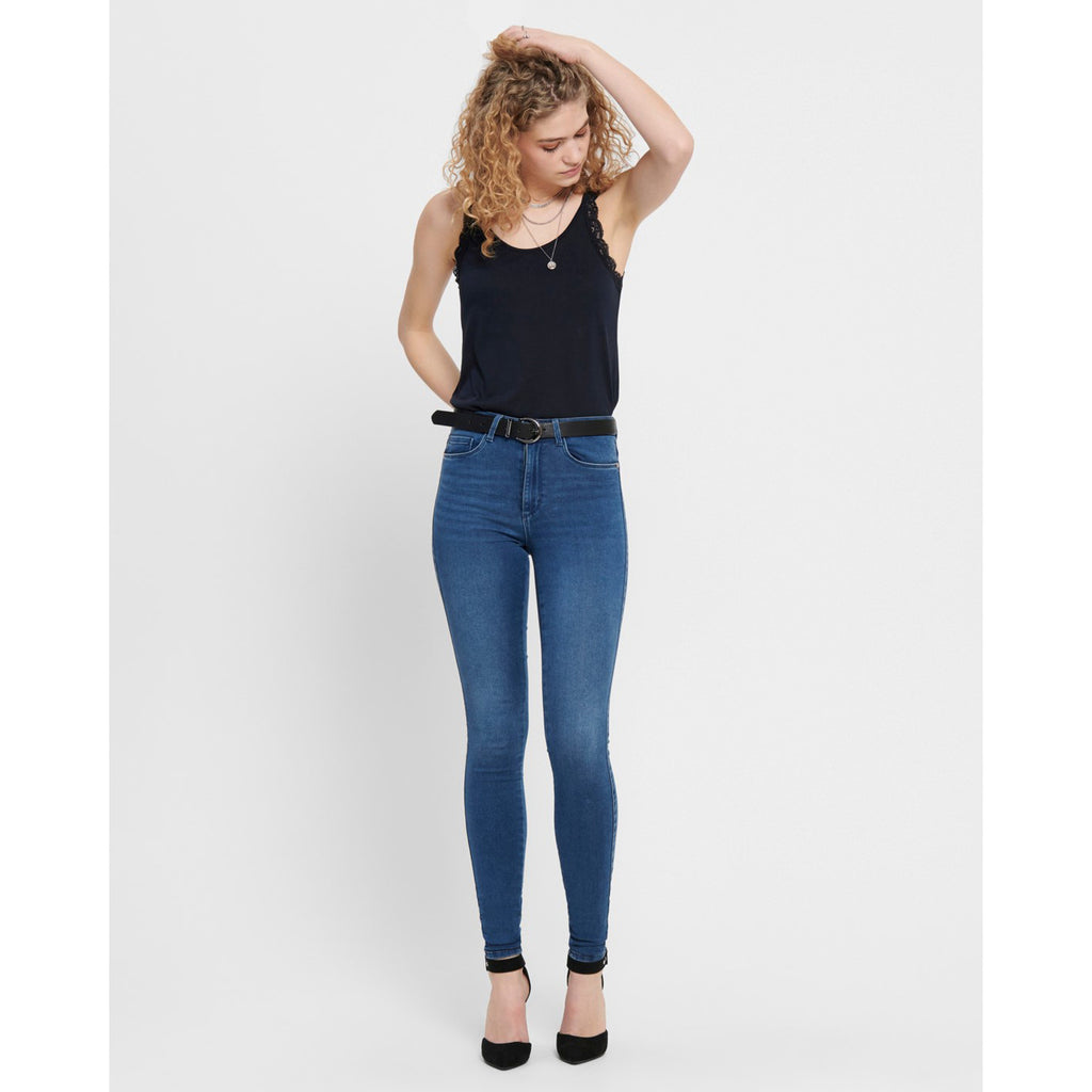 Only — ONLROYAL women’s blue skinny jeans — view 3