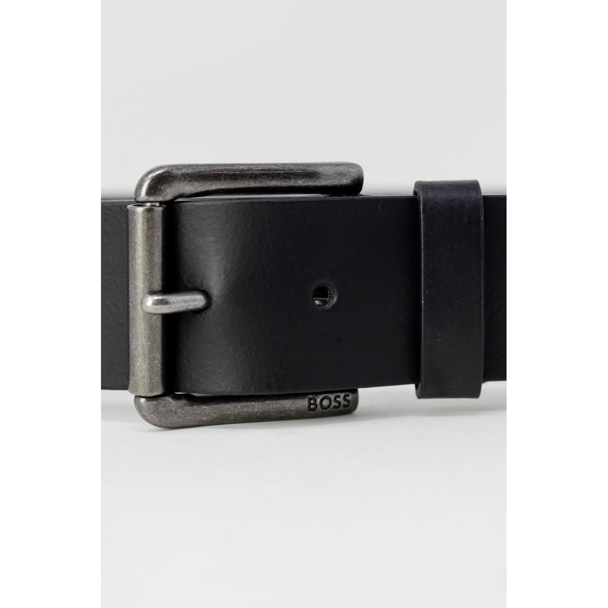 BOSS — Ceinture Joris 50491889 en cuir noir homme — vue 4