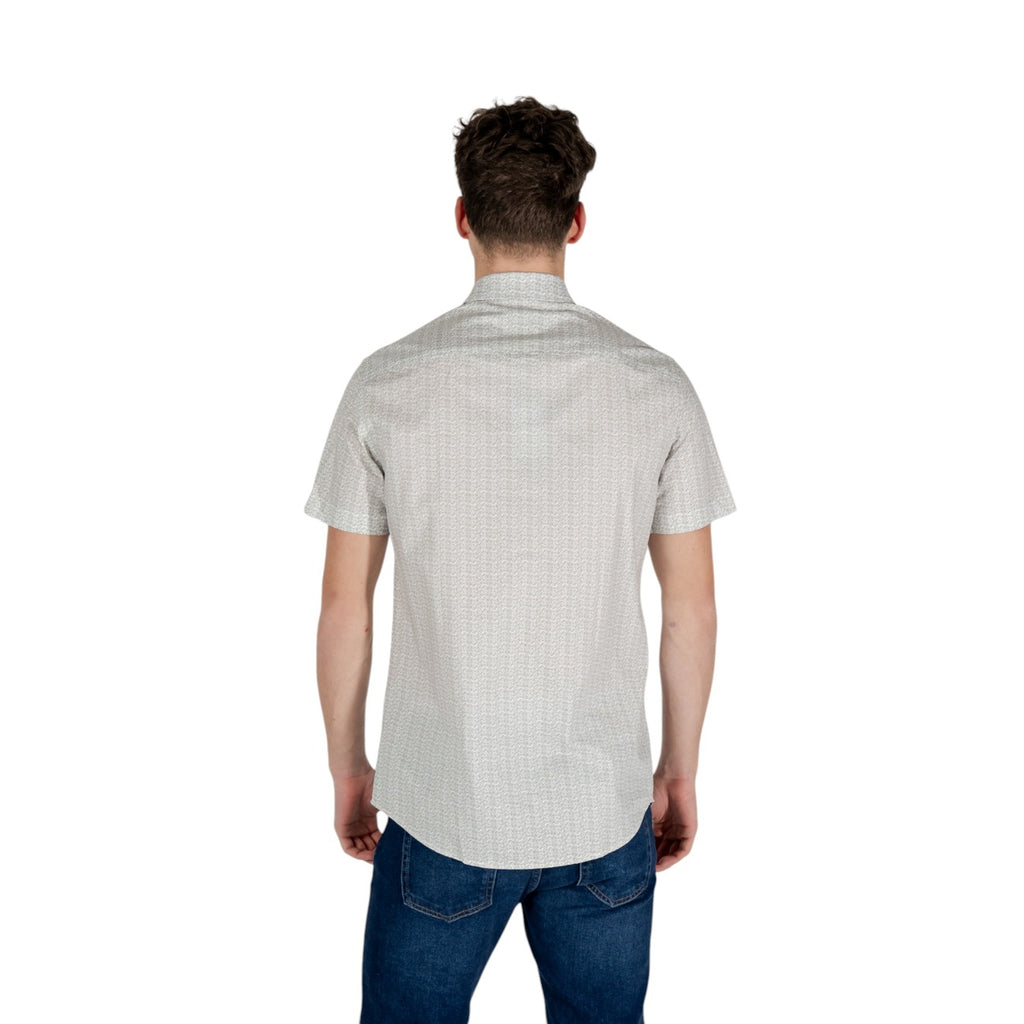 Armani Exchange — Chemise stretch XM000624 beige homme — vue 5