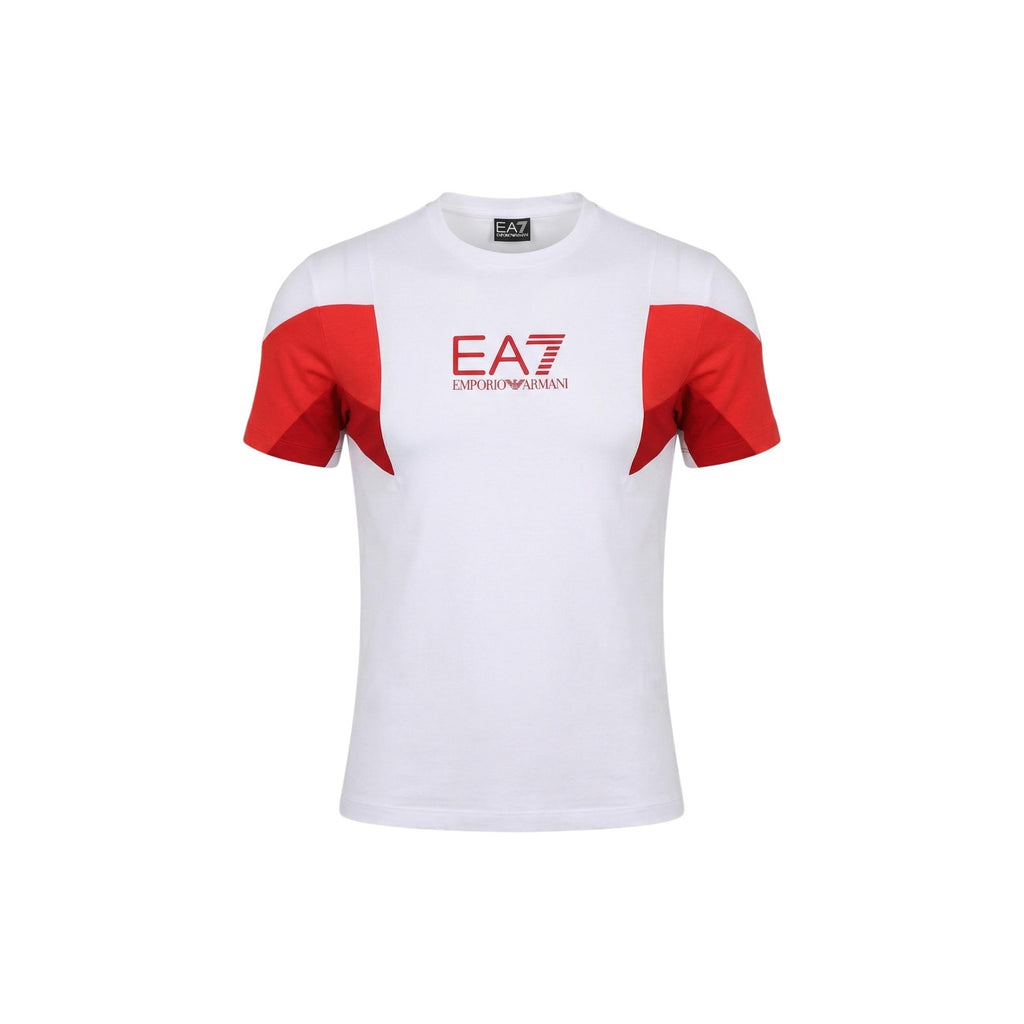 EA7 — T-shirt blanc homme — 7M001603 AF12503 — vue 5