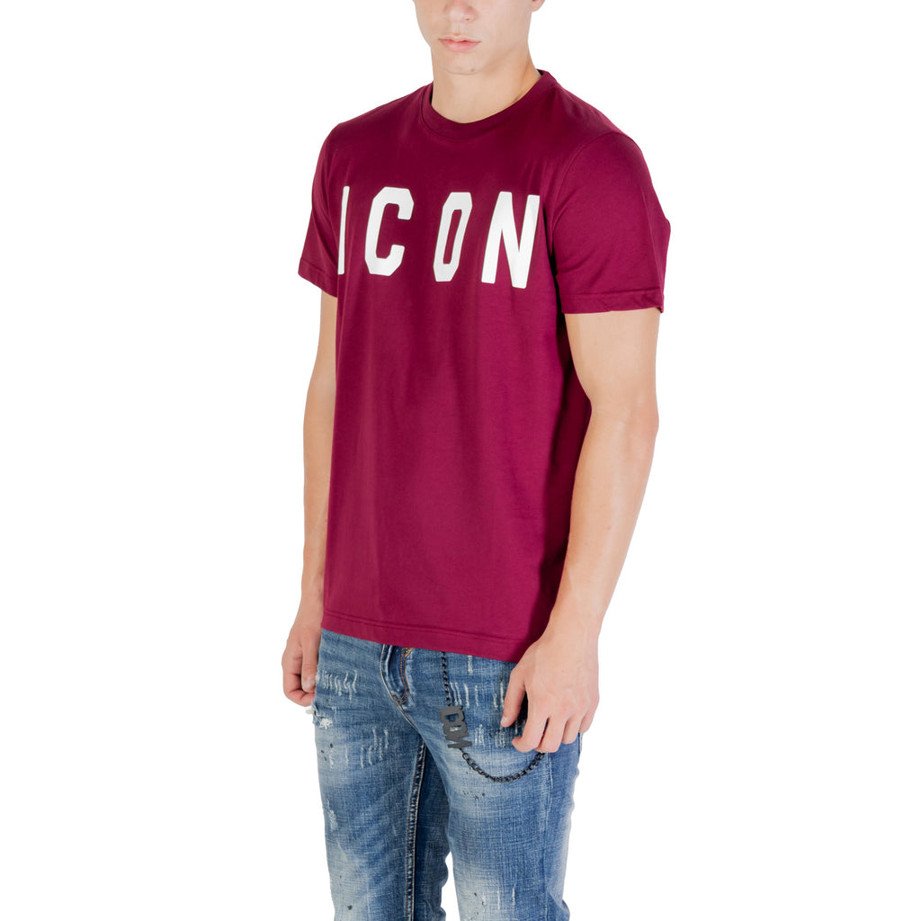 Icon — Men’s burgundy ICUF2W6T001 t-shirt — view 4