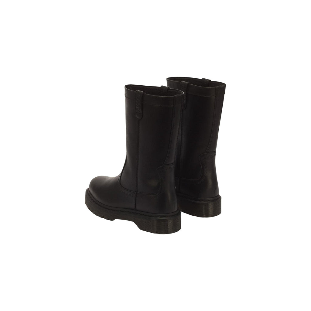 Dr. Martens — Anistone instaplaarzen van zwart leer voor dames — afbeelding 3