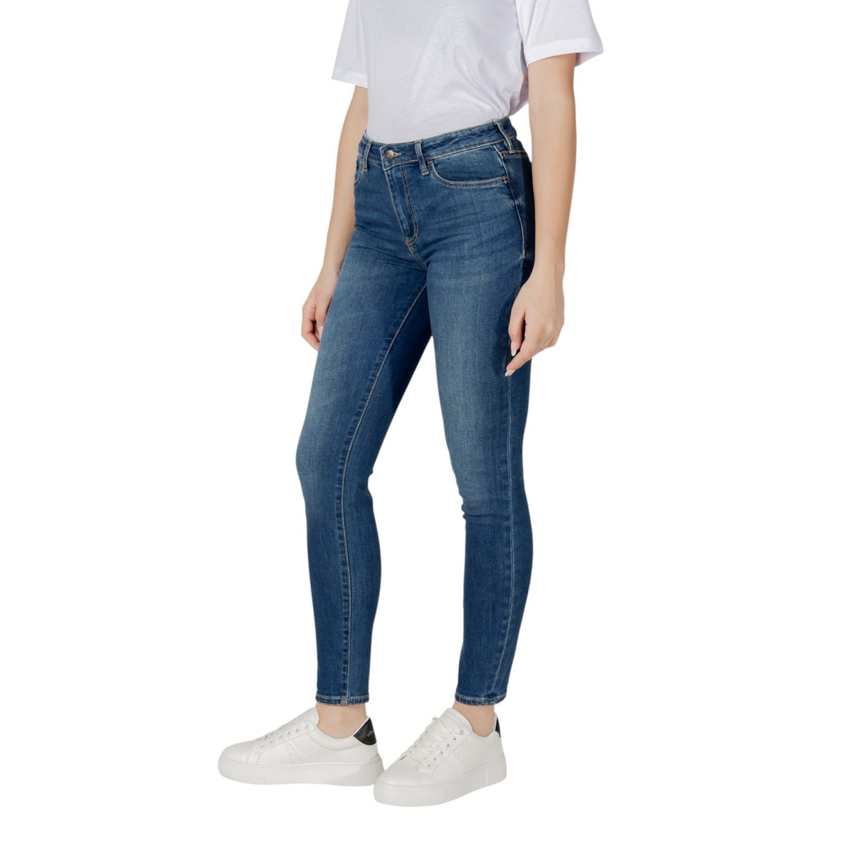 Armani Exchange — Jean stretch XW000123 bleu clair femme — vue 3