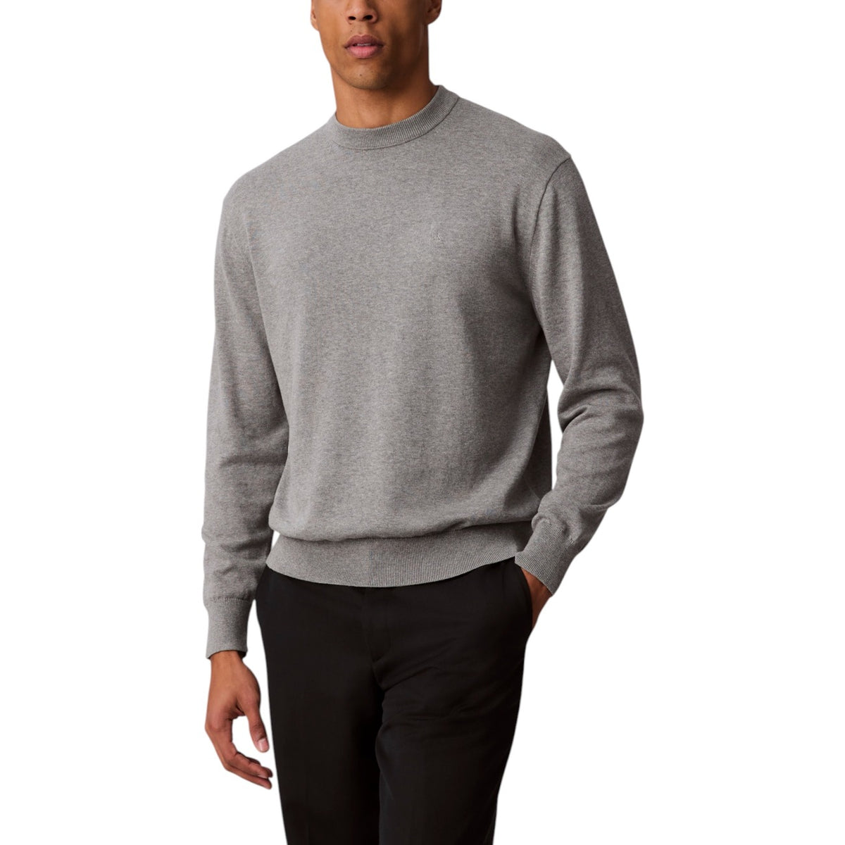Calvin Klein Jeans — Pull LV04RC309G blanc homme — vue 7