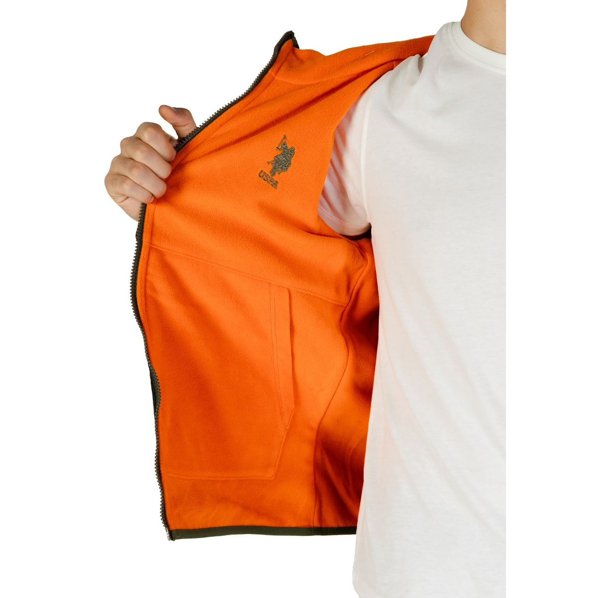 U.s. Polo Assn. — Veste à capuche US40 126001 vert homme — vue 5