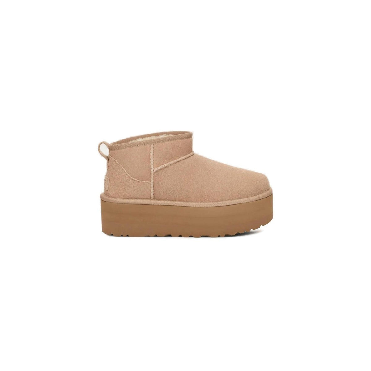 UGG — Bottes Classic Ultra Mini Platform beige femme