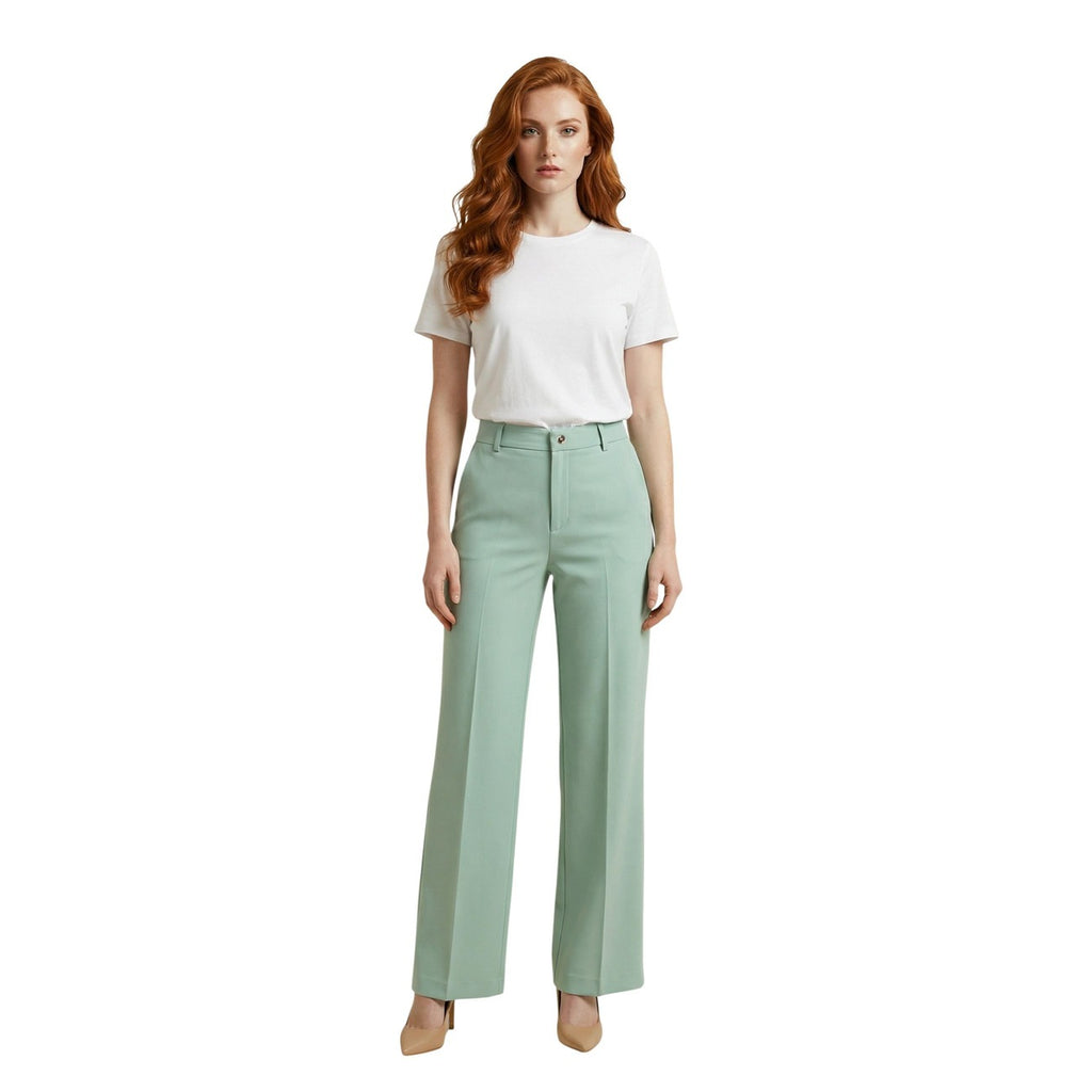 Artigli — Pantalon palazzo vert femme — vue 3
