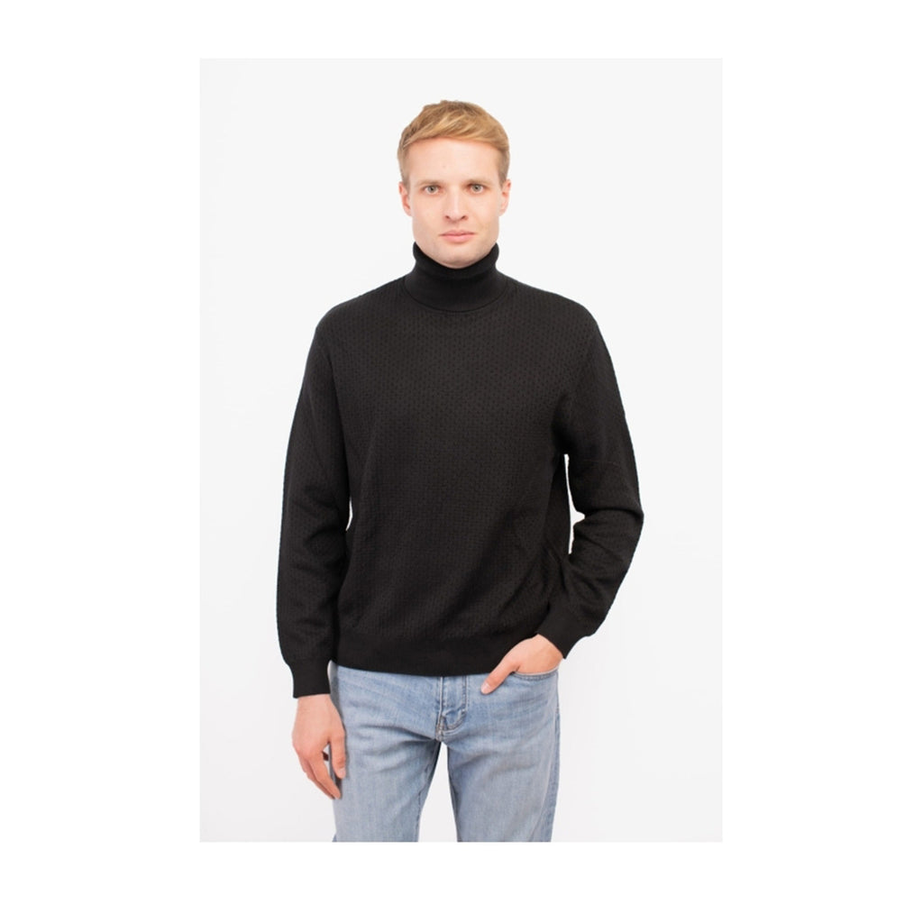 Armani Exchange — Pull col montant noir B_44831 homme — vue 4