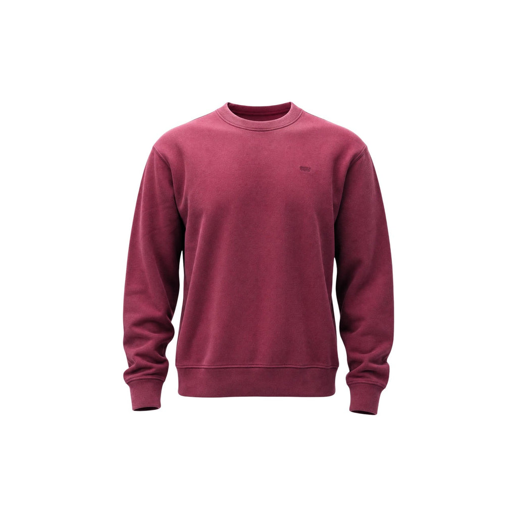 Levi’s — Bordeauxrode herensweater met ronde hals — afbeelding 3