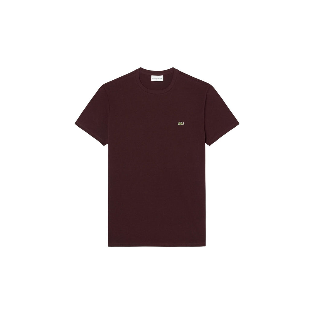 Lacoste — Pima TH6709 burgundy men’s t-shirt — view 4