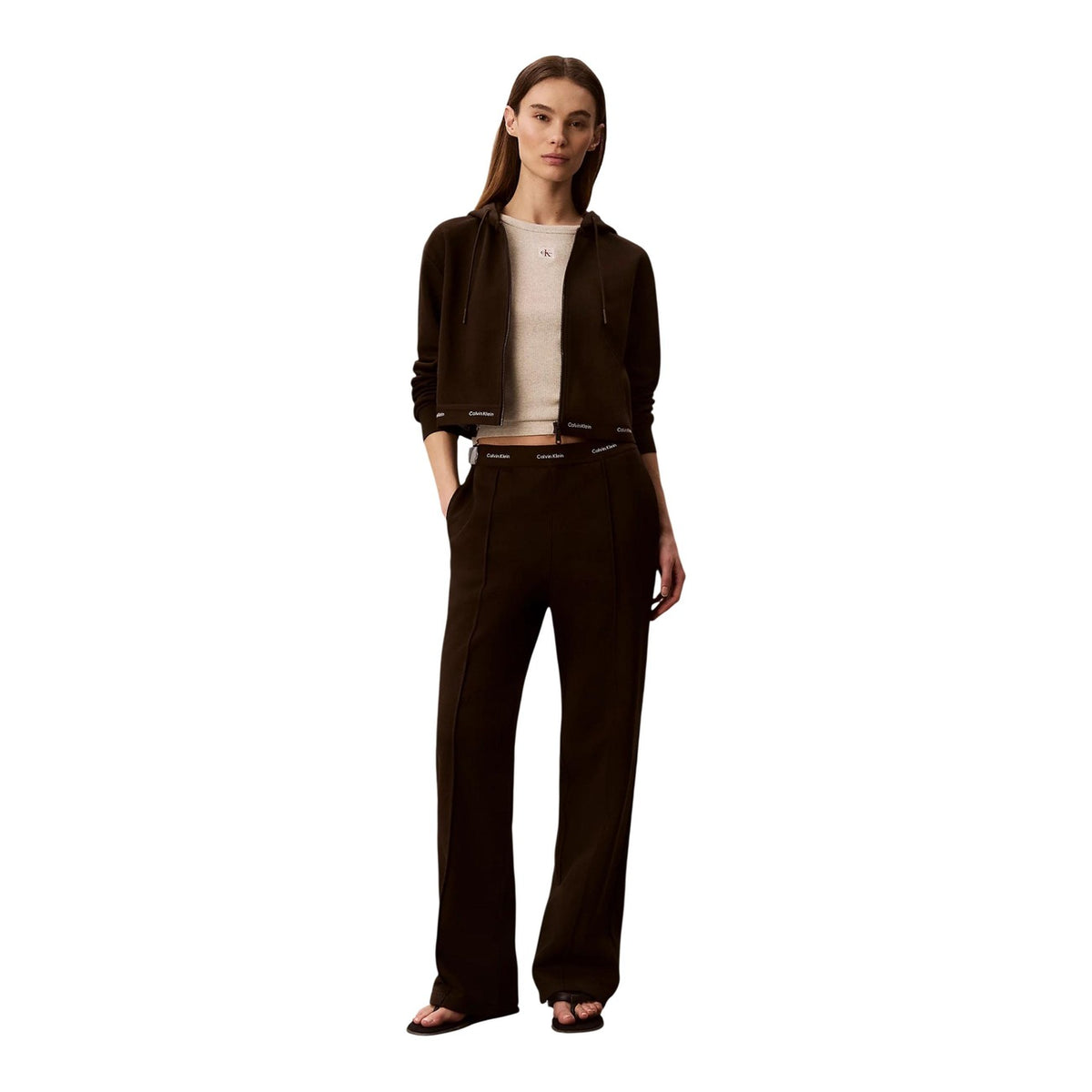 Calvin Klein Jeans — Women’s brown pants — view 2