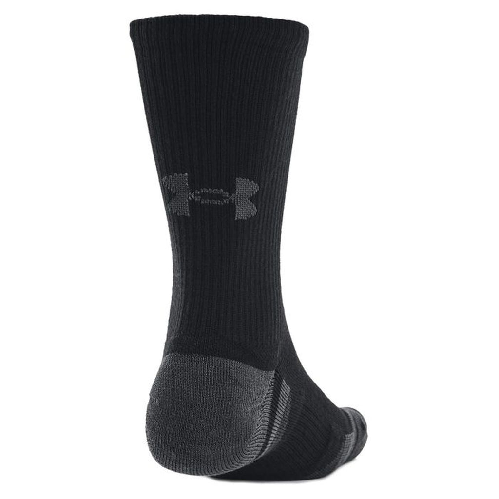 Under Armour — 3 Pair Pack of Performance Tech Socks — view 2 — Black