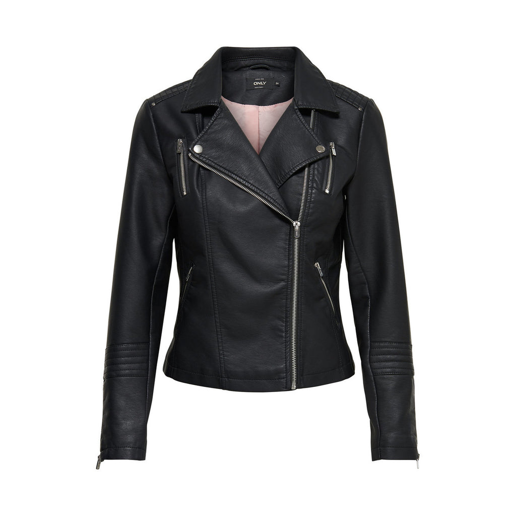Only — Veste biker ONLGEMMA noire femme