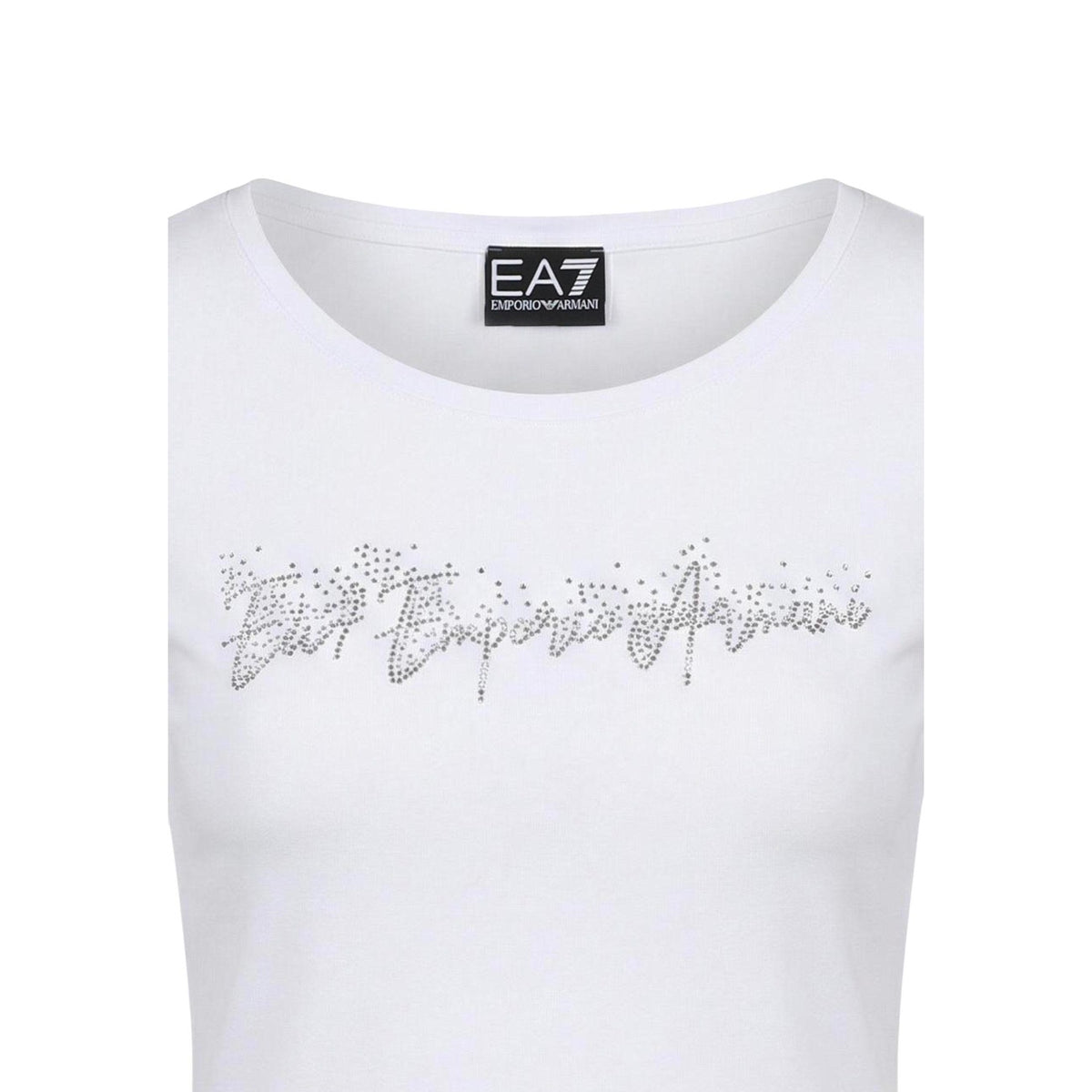 EA7 — T-shirt blanc femme — 7W000978 AF10373 — vue 5