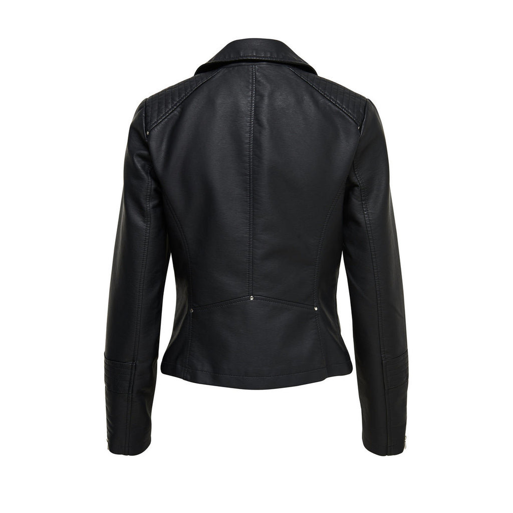 Only — Veste biker ONLGEMMA noire femme — vue 2