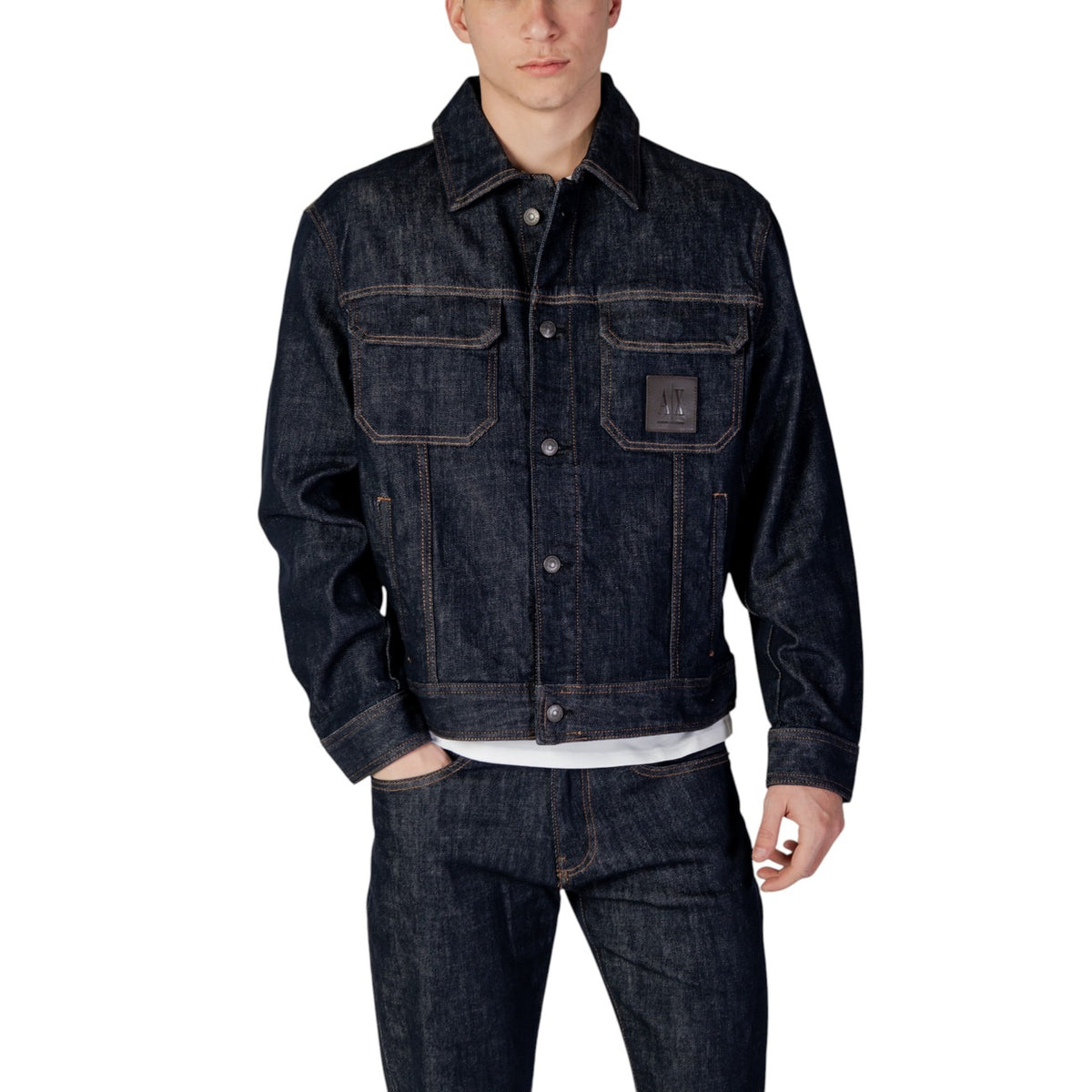 Armani Exchange — Veste stretch XM000343 bleue homme