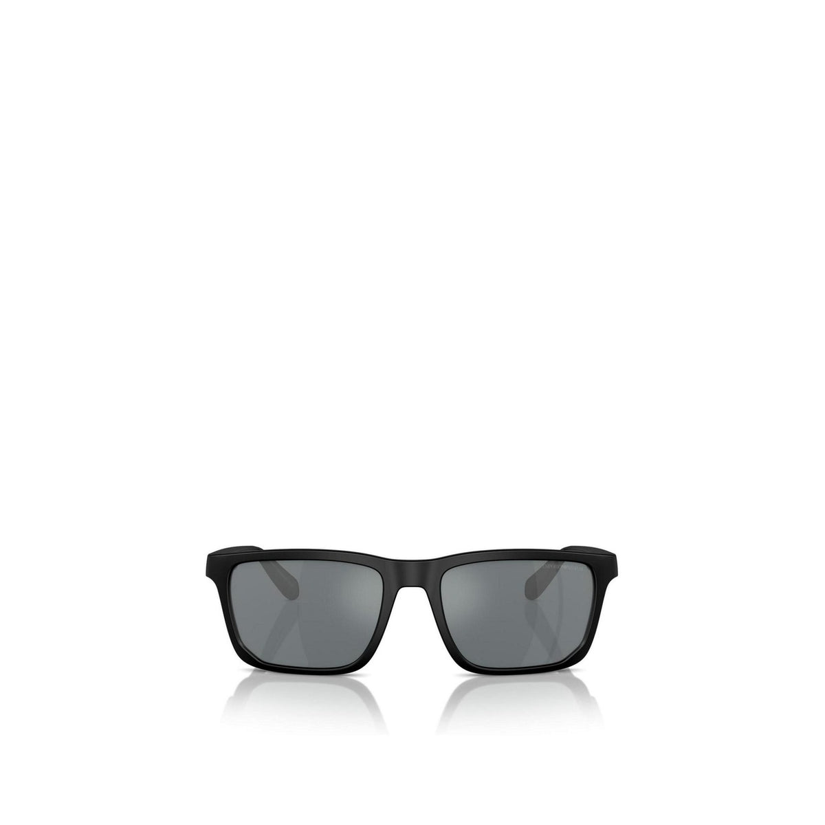 Emporio Armani — Rechthoekige zonnebril voor heren van zwart acetaat 57 mm — afbeelding 5
