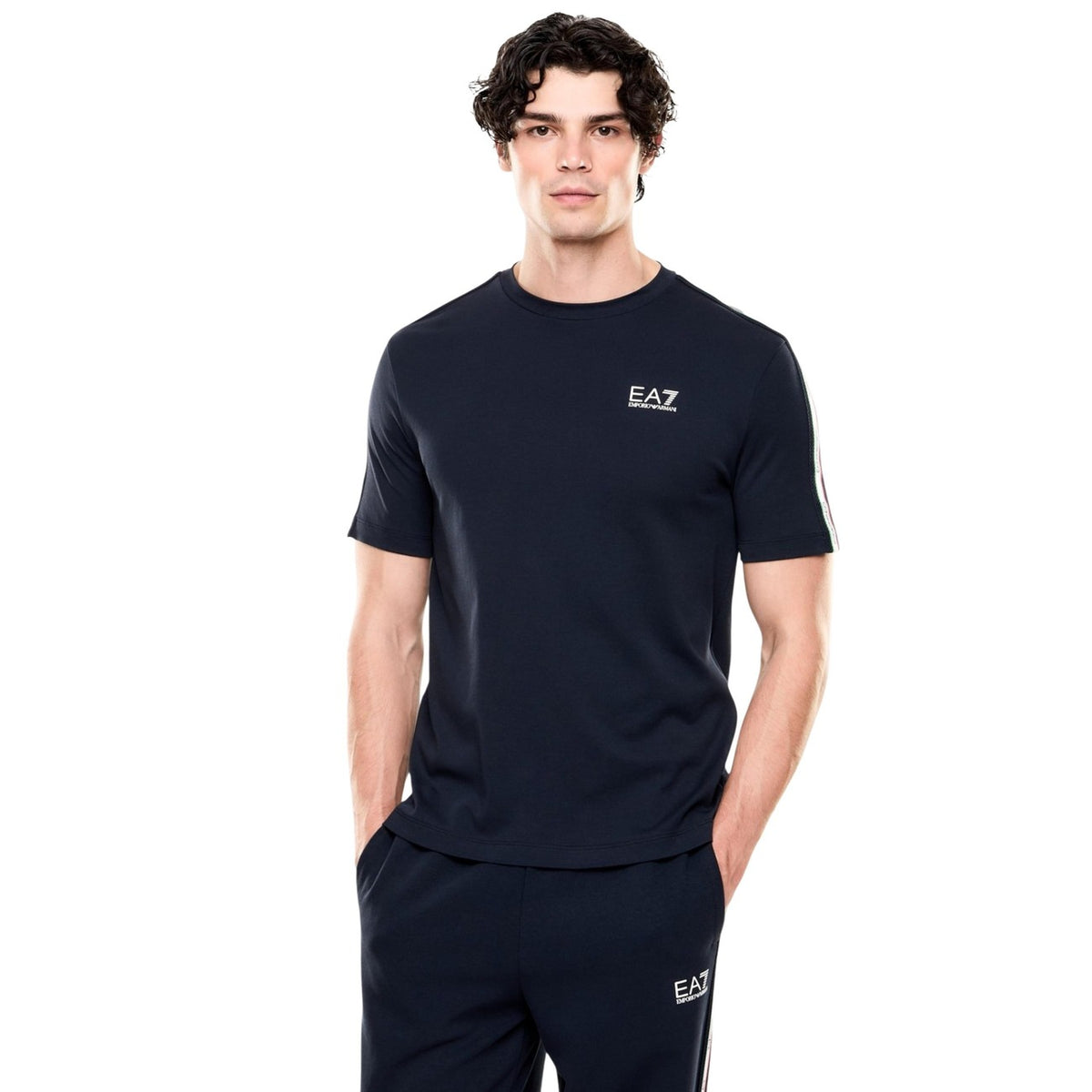 EA7 — Blauw T-shirt voor heren — 7M001861 AF12503 — afbeelding 2
