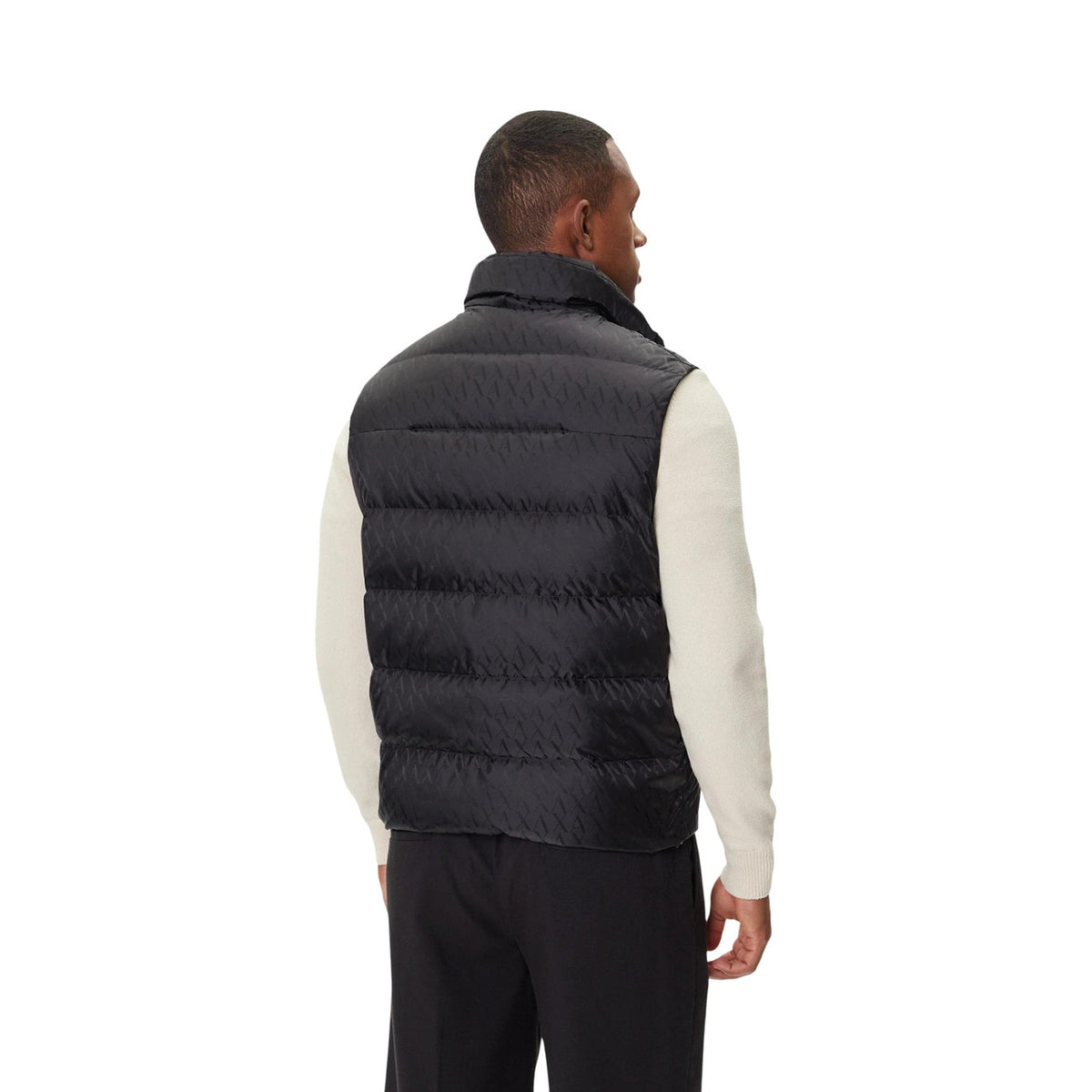 Armani Exchange — Gilet matelassé XM001581 noir homme — vue 4