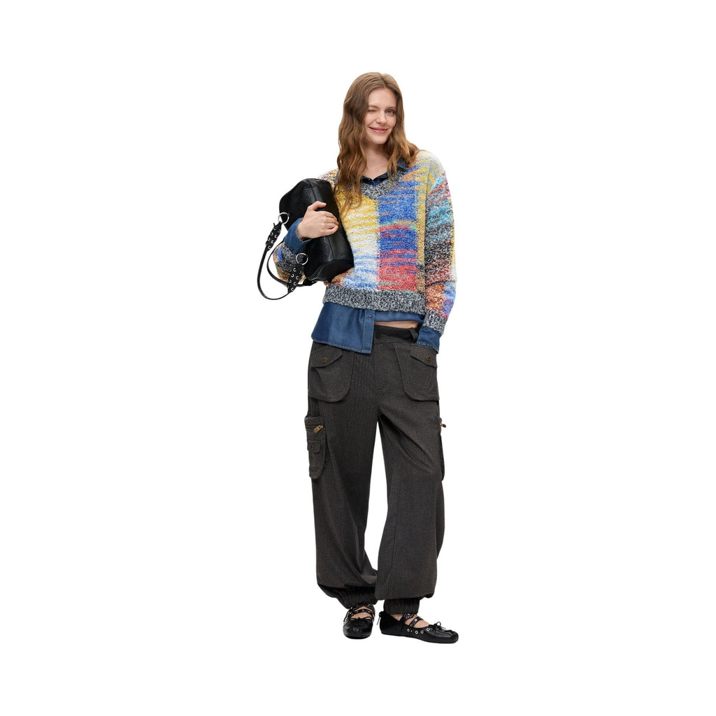 Desigual — Women’s red Earth Texture sweater — view 2
