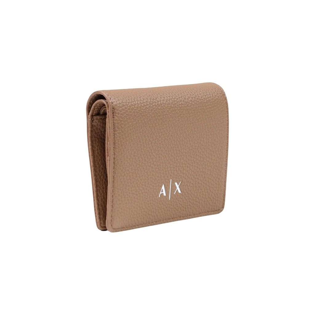 Armani Exchange — Compacte beige damesportemonnee — afbeelding 2