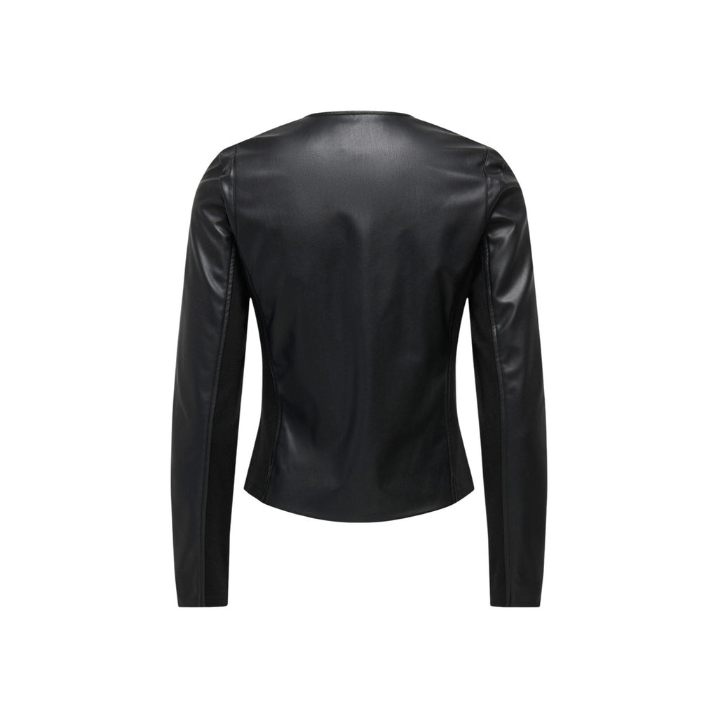 Only — Jacke en similicuir ONLBITTEN schwarz für Damen — Ansicht 3