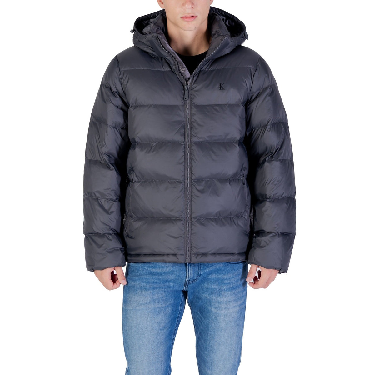 Calvin Klein Jeans — Hooded down jacket LV04RC518G Black for men