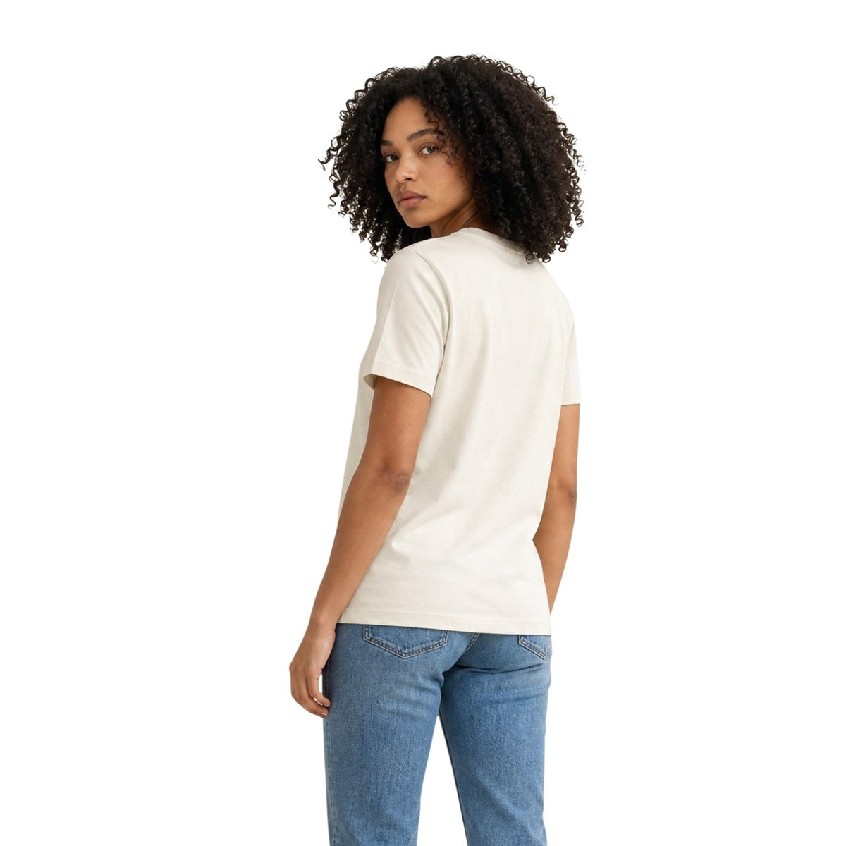 Calvin Klein Jeans — T-shirt blanc femme — vue 5
