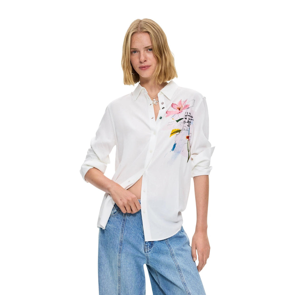 Desigual — Hemd Tamesis weiß für Damen