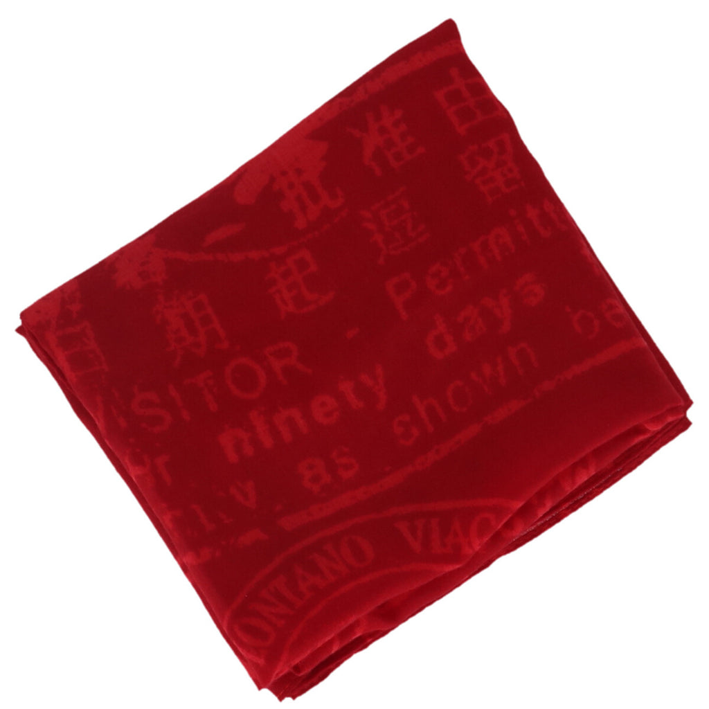 Alviero Martini — Bedruckter Schal in Rot für Damen — Ansicht 2