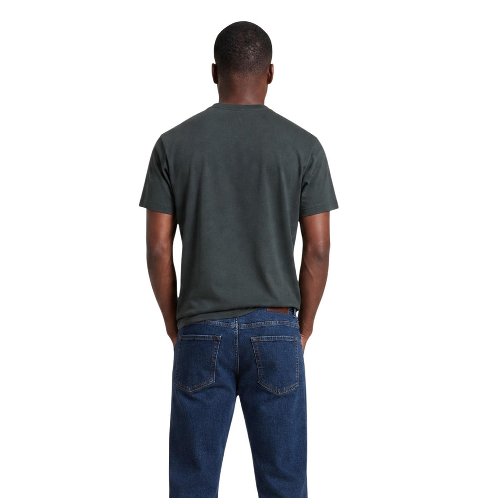 Armani Exchange – Bedrucktes Herren-T-Shirt aus Baumwolle in Grün — Ansicht 4
