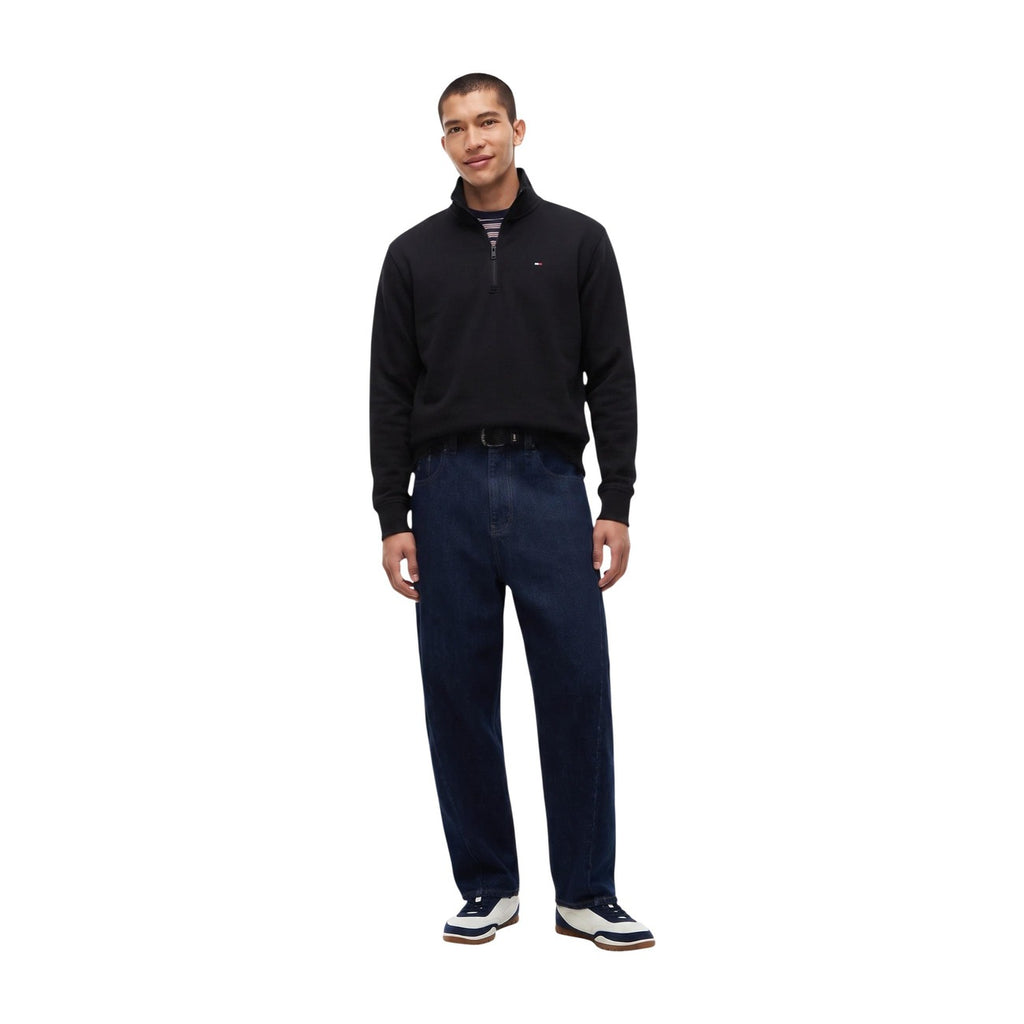 Tommy Jeans — Zwarte sweater van katoenmix voor heren — afbeelding 2