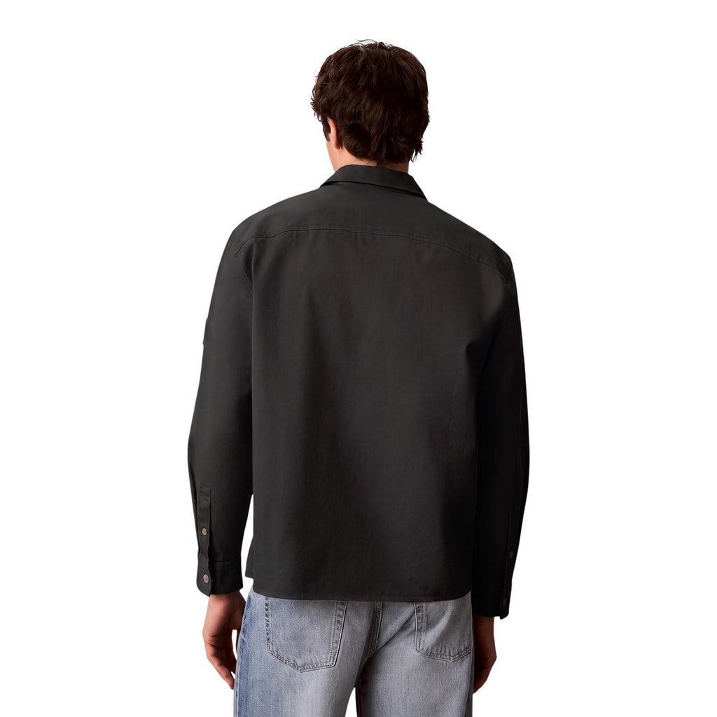 Calvin Klein Jeans — Zwart katoenen herenoverhemd — afbeelding 3
