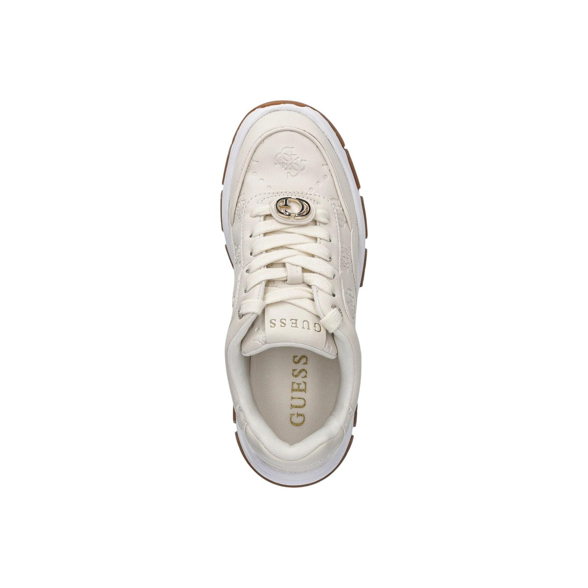 Guess — Baskets Flfbrt Pel12 femme - coloris blanc — vue 3