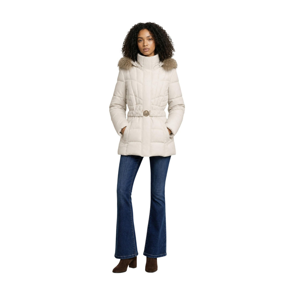 Guess — Doudoune courte New Marina beige femme — vue 5