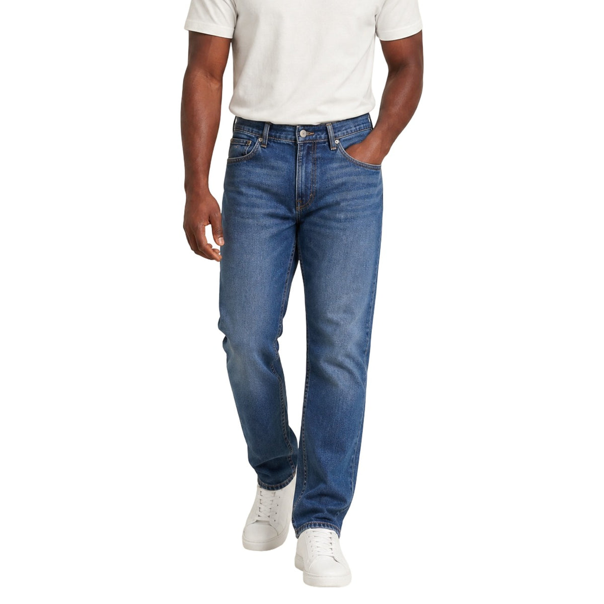 Tommy Jeans — Jean bleu en coton stretch Ryan Slim homme