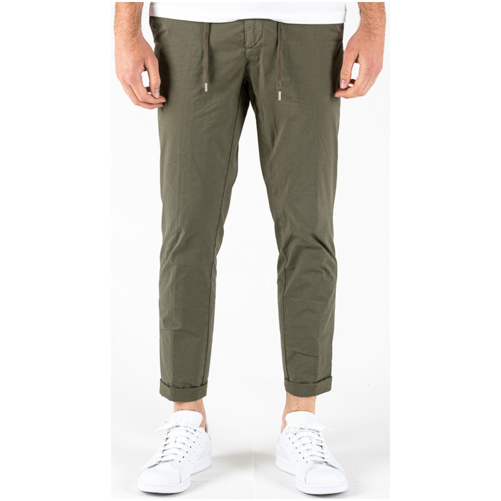 Lyle & Scott — Pantalon chino vert en coton stretch homme