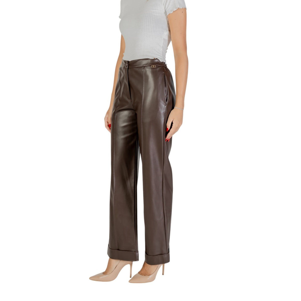 Liu Jo — broek bruin ref. MF5069 E0624 voor dames — afbeelding 3
