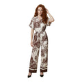 Artigli — Fantasia jumpsuit met bloemenprint in beige voor dames