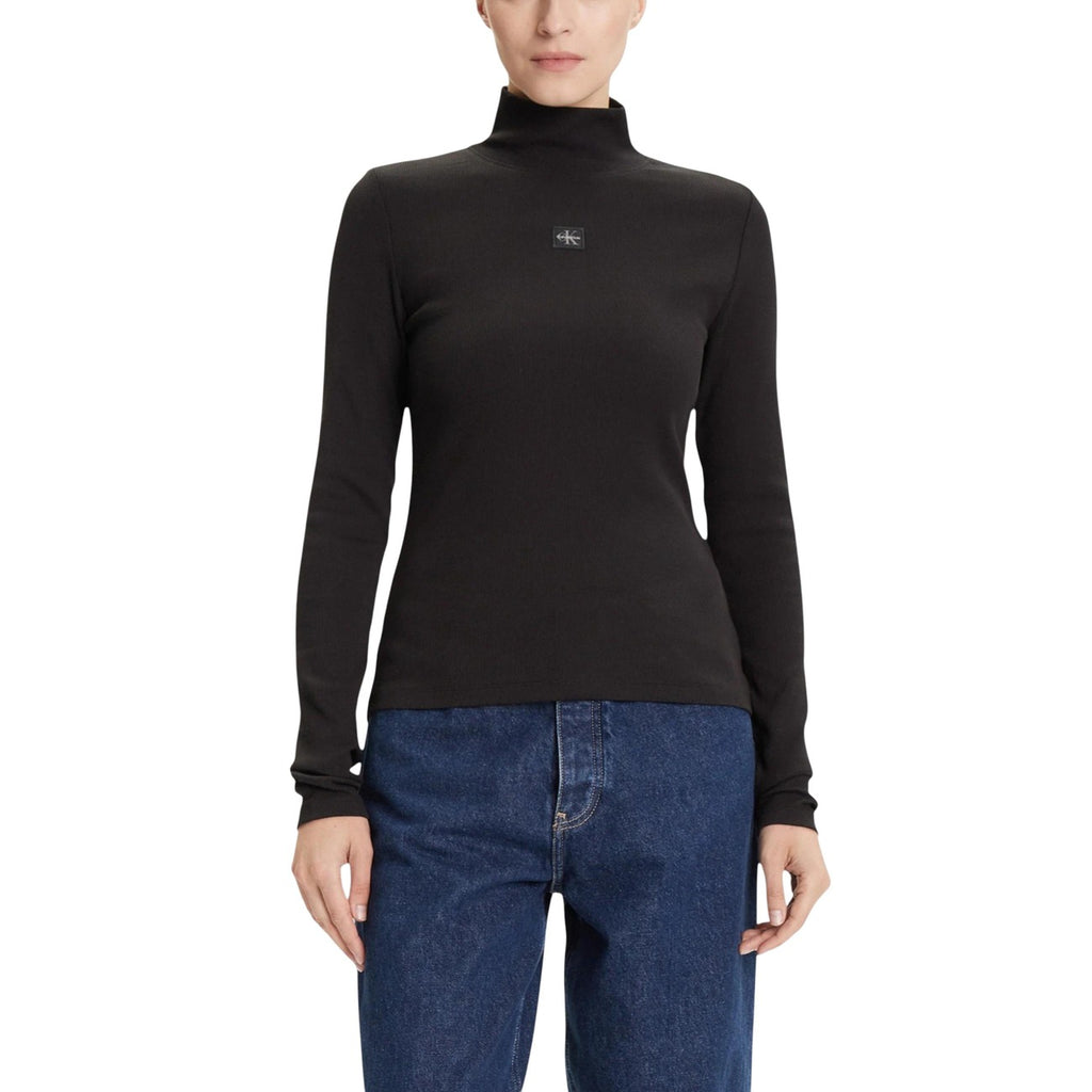 Calvin Klein Jeans — Pull col montant noir femme