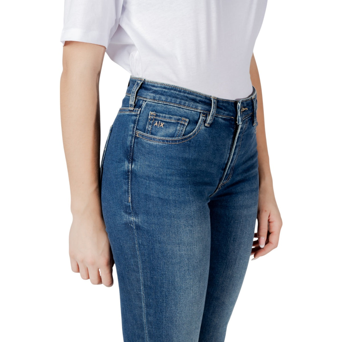 Armani Exchange — Jean stretch XW000123 bleu clair femme — vue 5